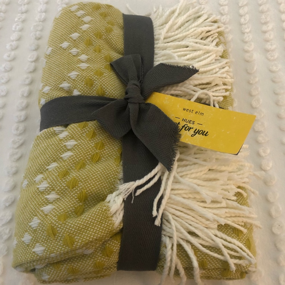 West Elm Diamond Dot Throw